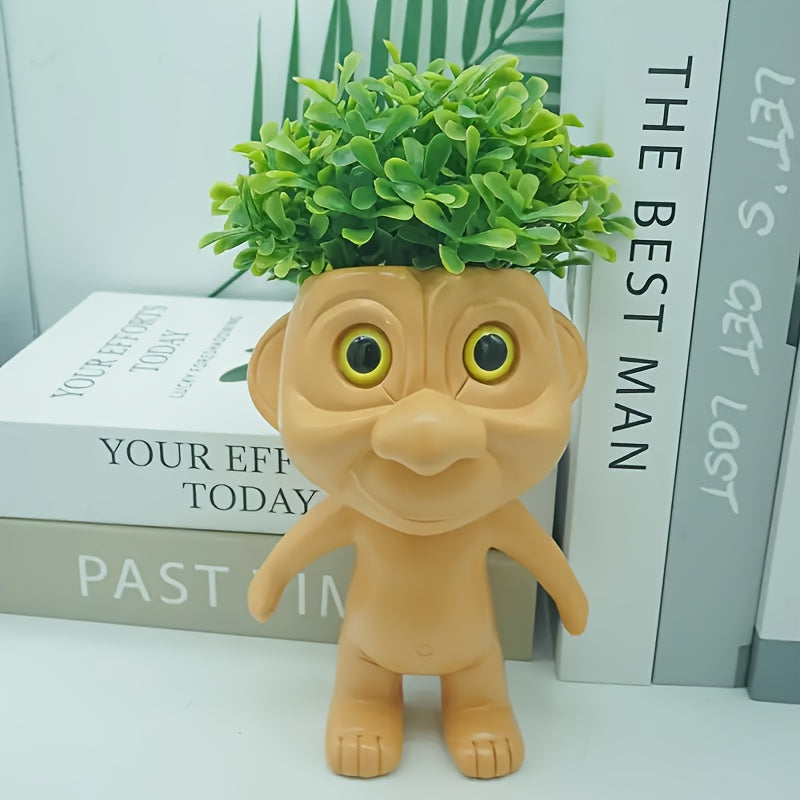 1pc Whimsical Alien Body Resin Planter