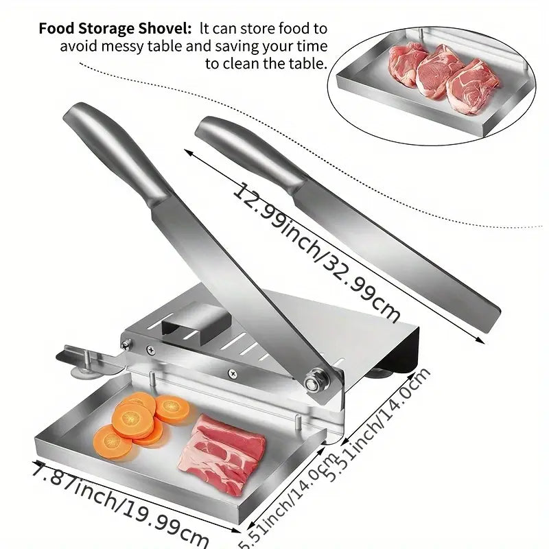 Stainless Steel Manual Meat Slicer