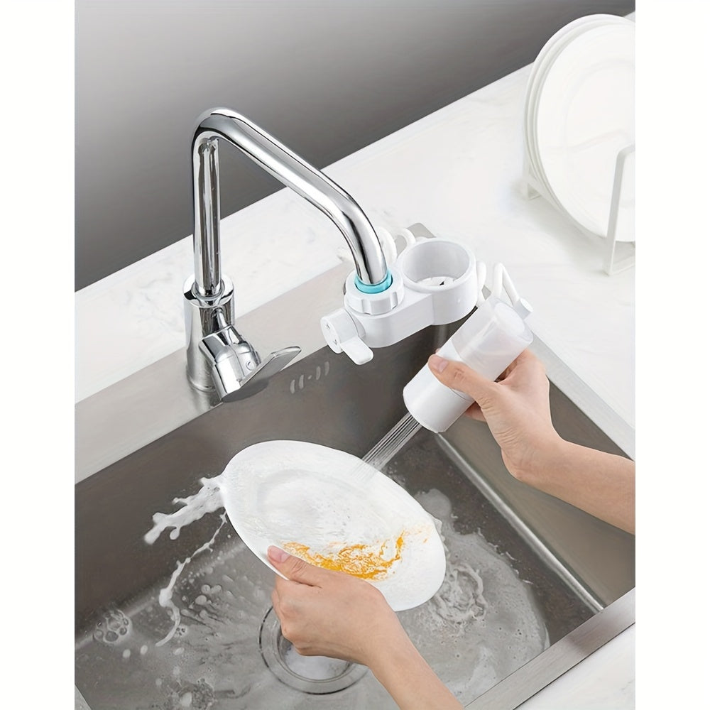 Splashproof Faucet Sprayer Nozzle with Automatic Foam Extension