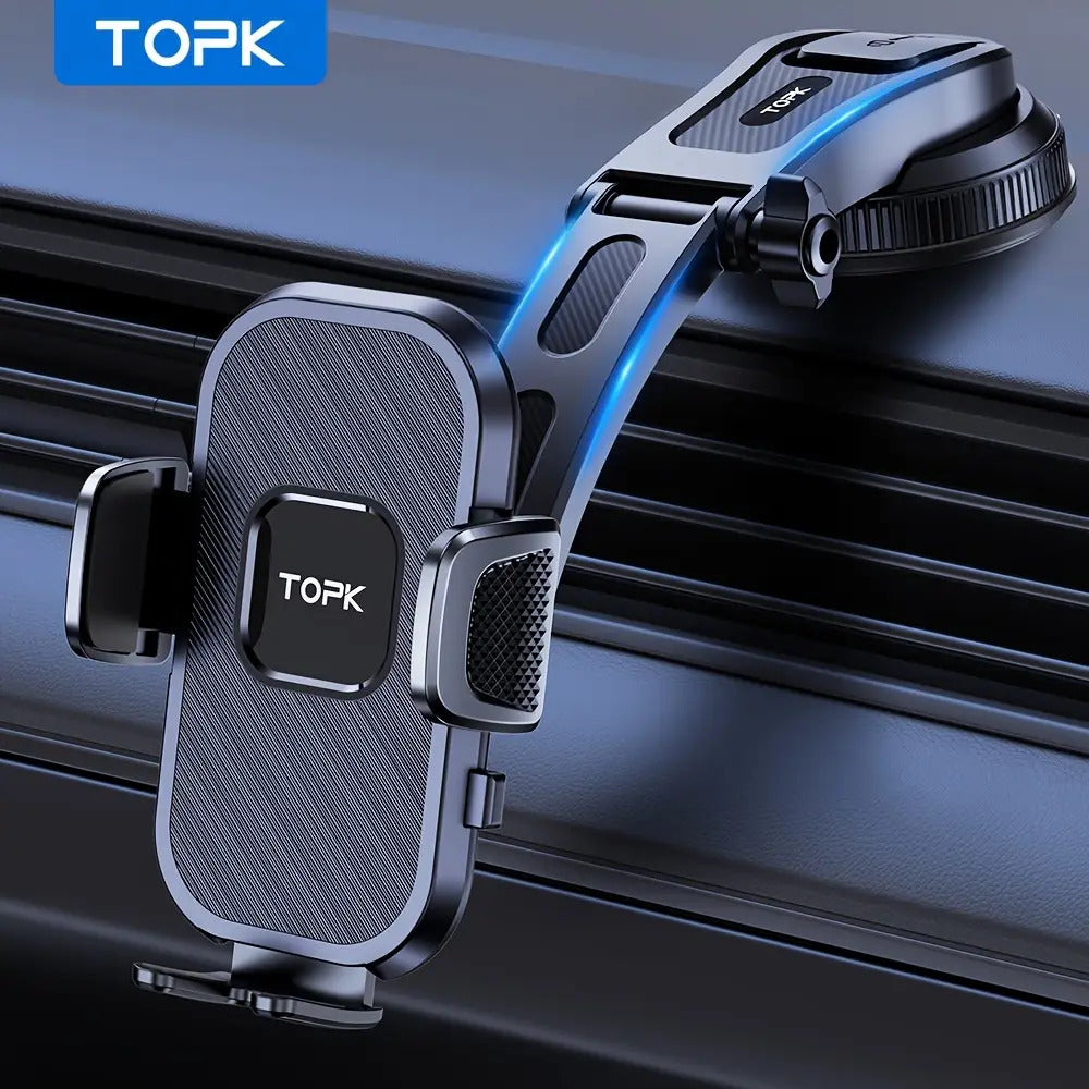 Enhanced Adjustable Cell Phone Holder for Car Dashboard