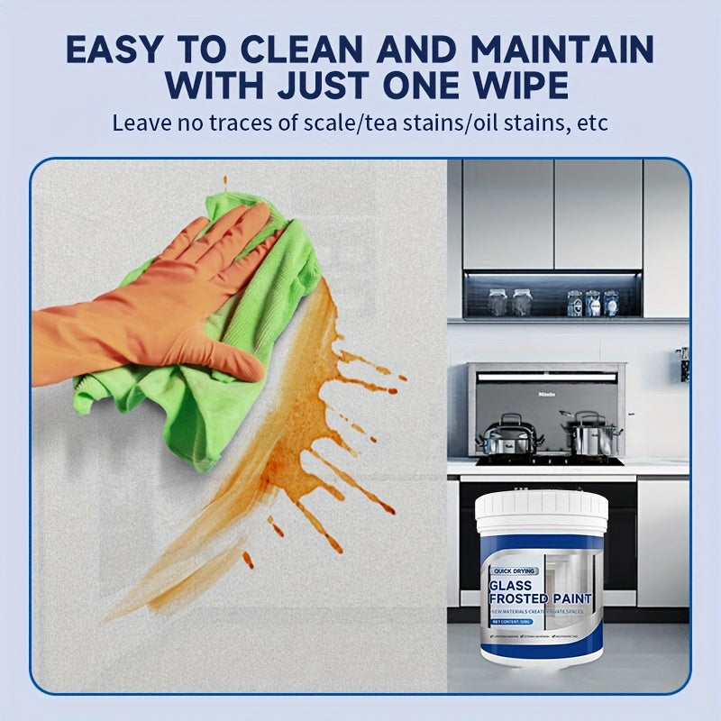 500g Matte Frosted Glass Paint - Waterproof, Privacy-Proof
