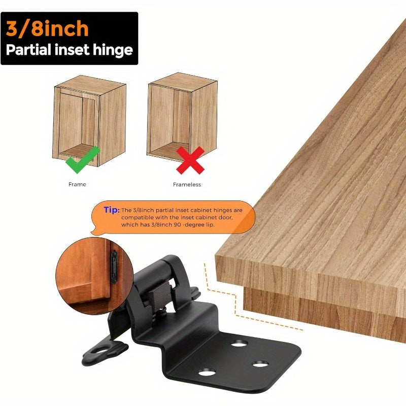 Multi-fold American spring hinge cabinet door self-closing hinge