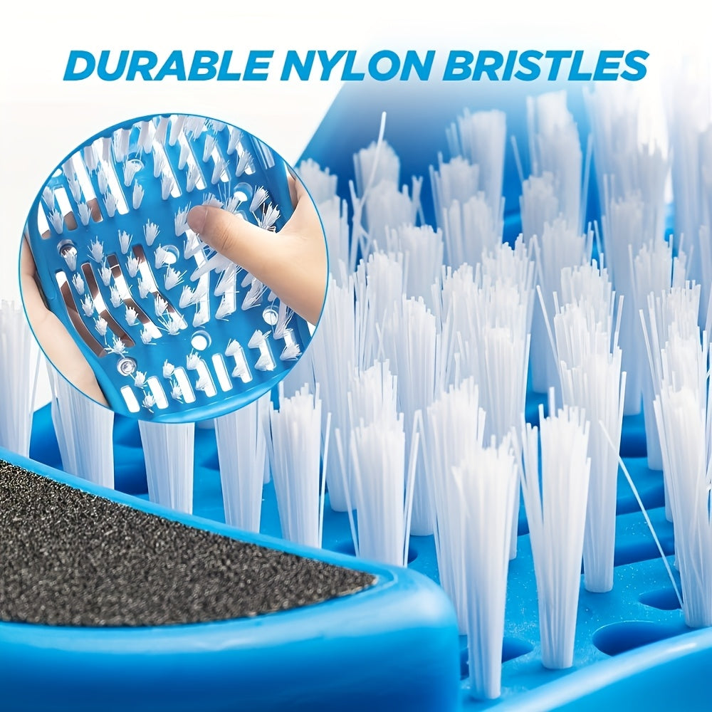 1 Piece Hypoallergenic Silicone Foot Scrubber and Massage Brush