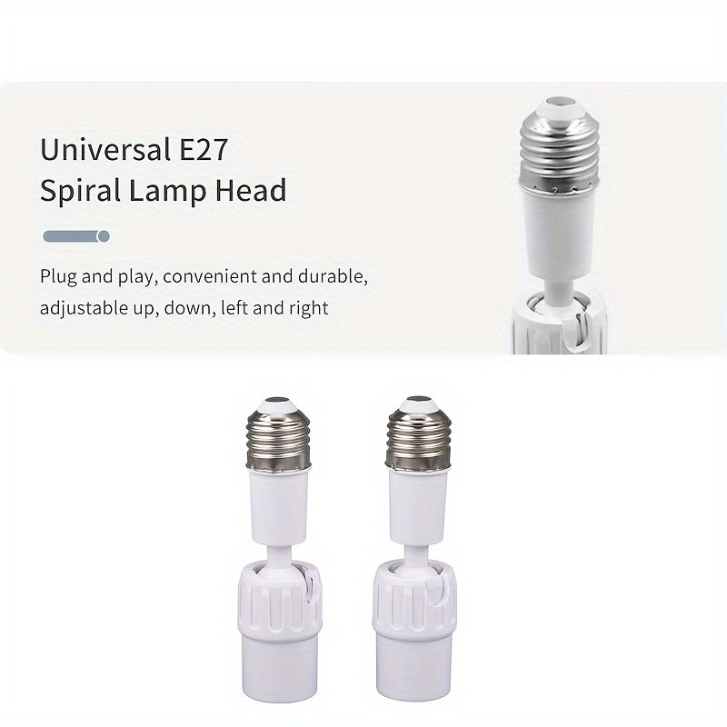 Universal E27 flexible lamp head