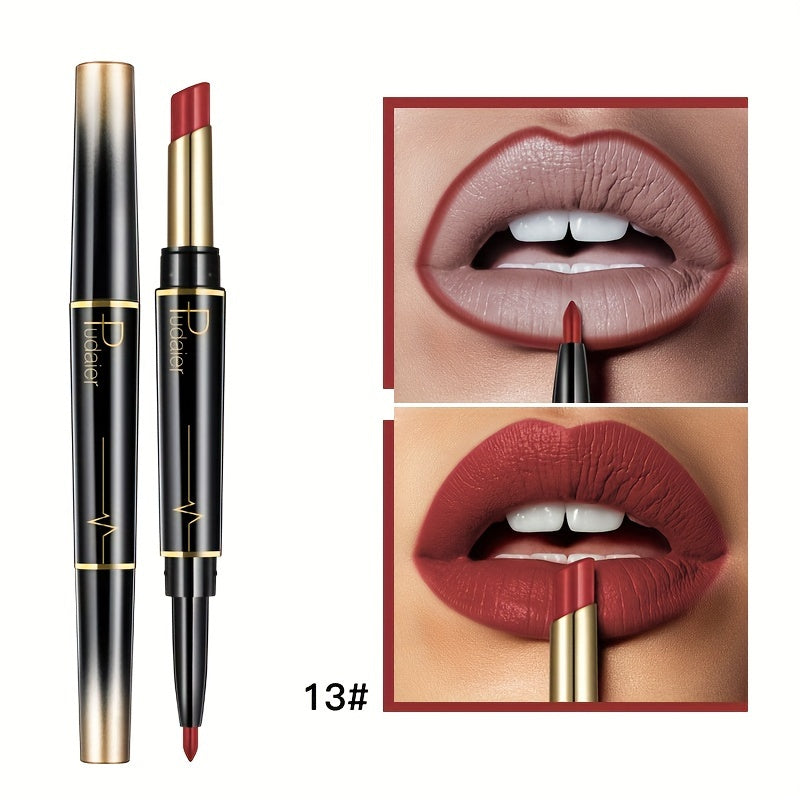 15 Color 2-In-1 Double-Ended Lipstick & Lip Liner