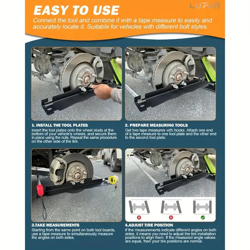 A Pair Of Wheel Repair Tools, Wheel Alignment Tools