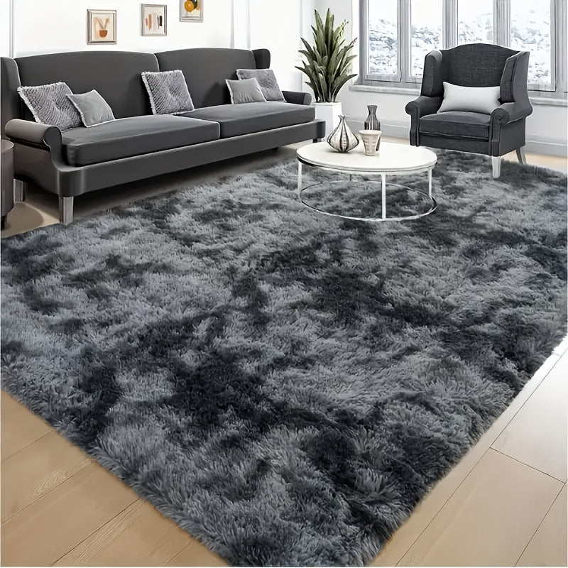 2pcs Plush Rectangular Area Mat