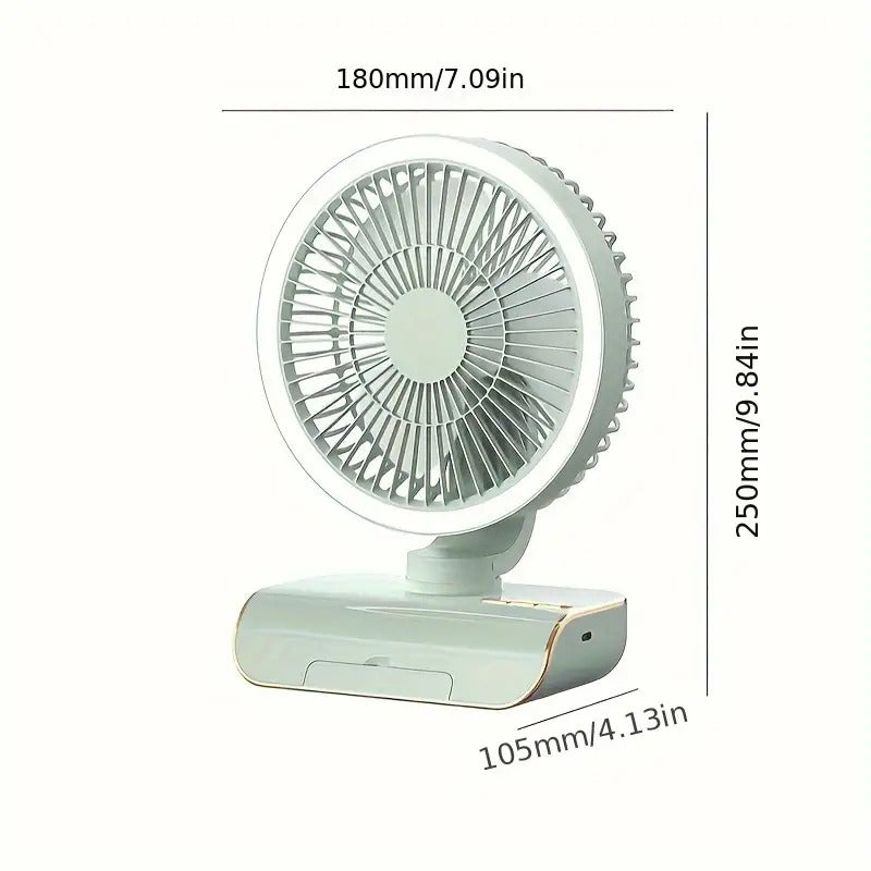 4000mAh 5-Speed Rechargeable Portable Fan