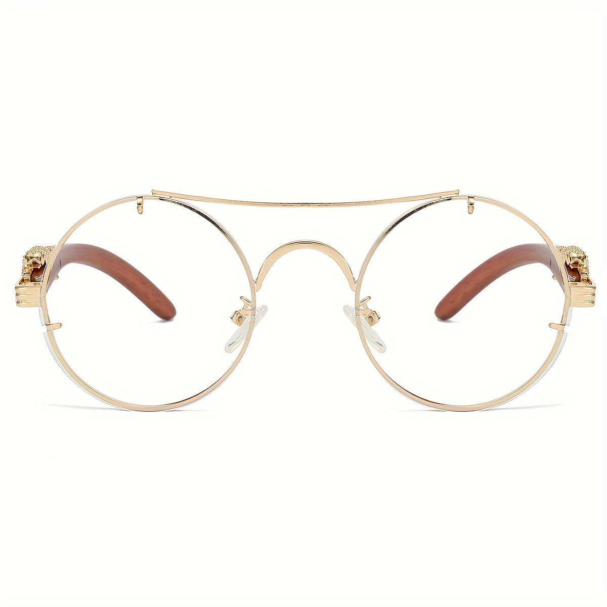 Fashionable Round Metal Frame Glasses