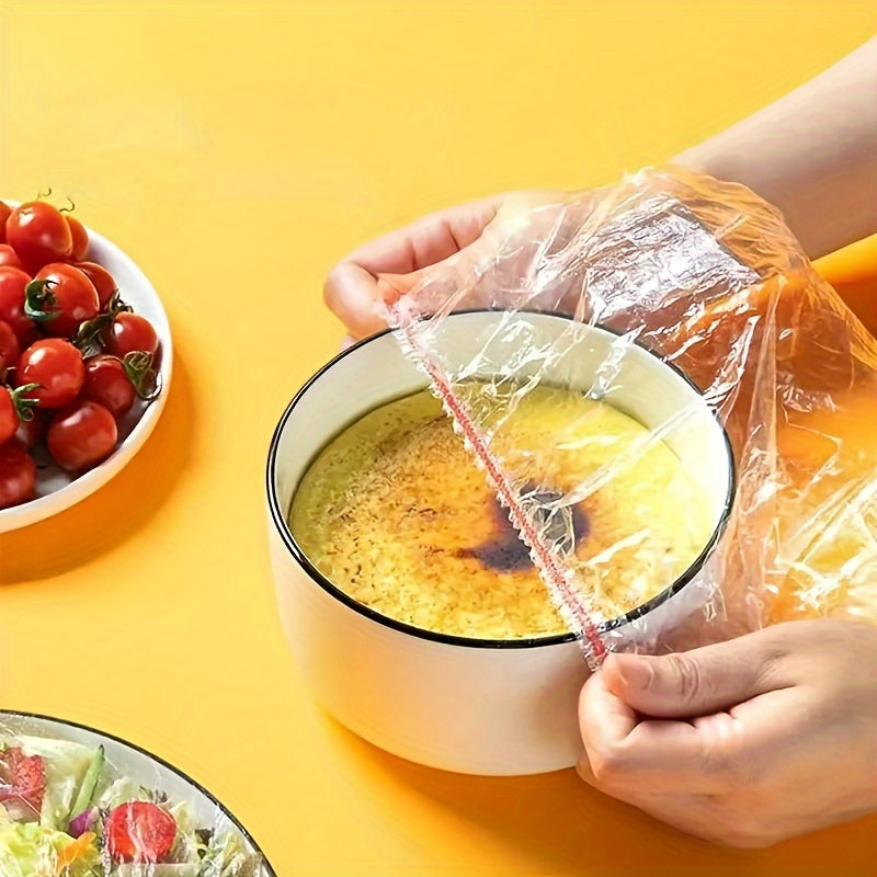 300pcs Plastic Stretchable Food Wrap, Elastic Cling Film