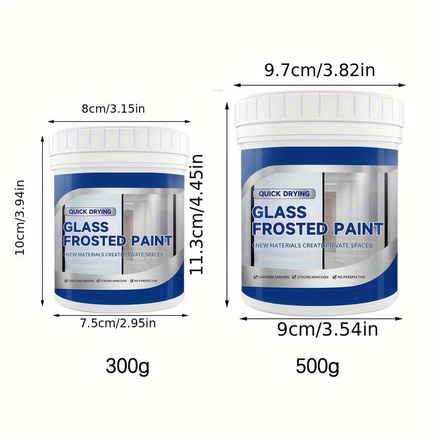 500g Matte Frosted Glass Paint - Waterproof, Privacy-Proof
