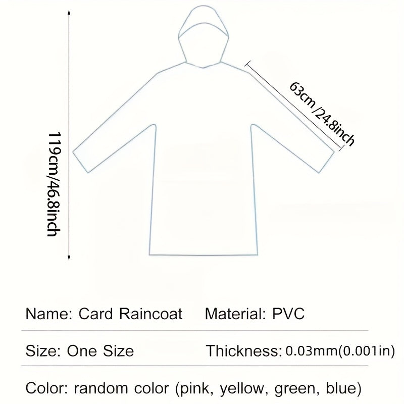 100pcs Unisex Raincoat