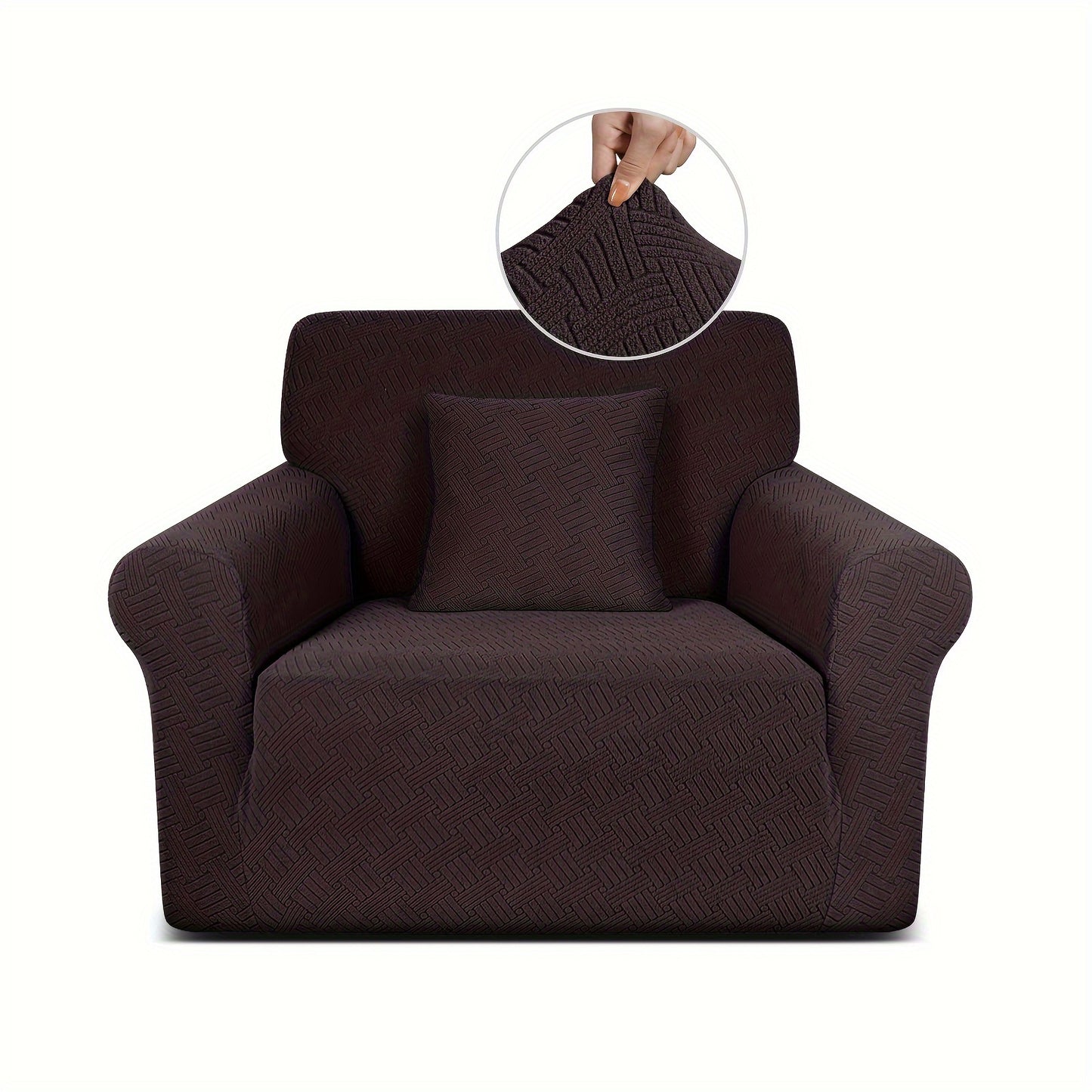 A Thickened Jacquard Sofa Cover With Elastic All-inclusive Sofa Cover