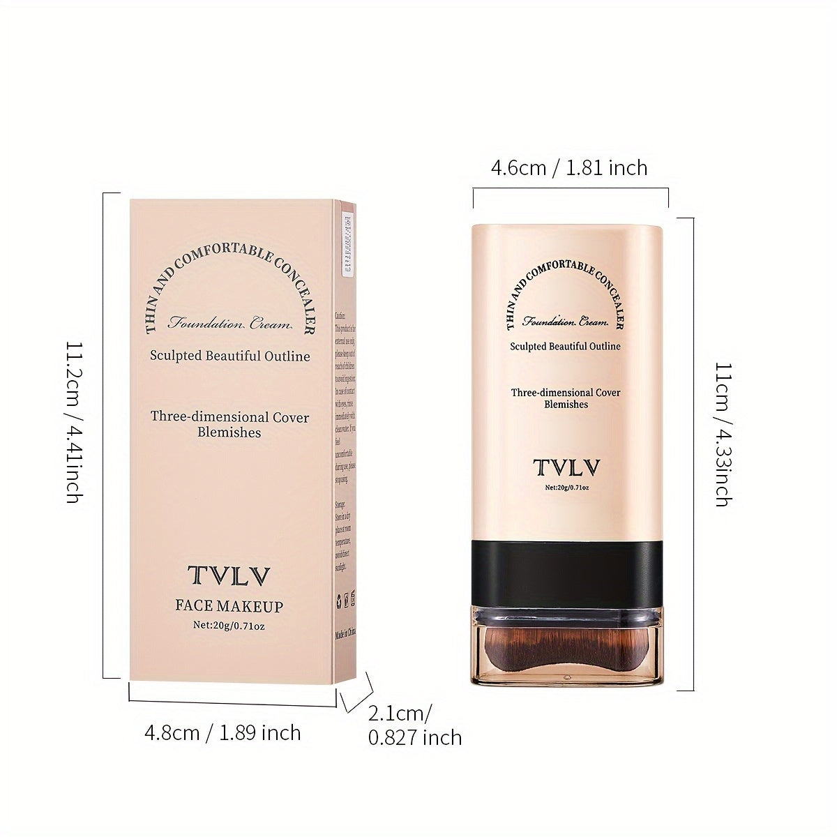 Two In One Concealer Foundation Make-up Stick