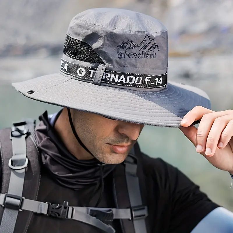 Stylish Men's wide-brim hat