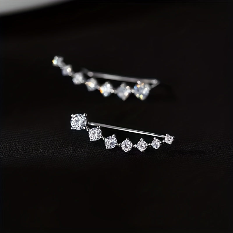 Elegant Star-Shaped Rhinestone Earrings