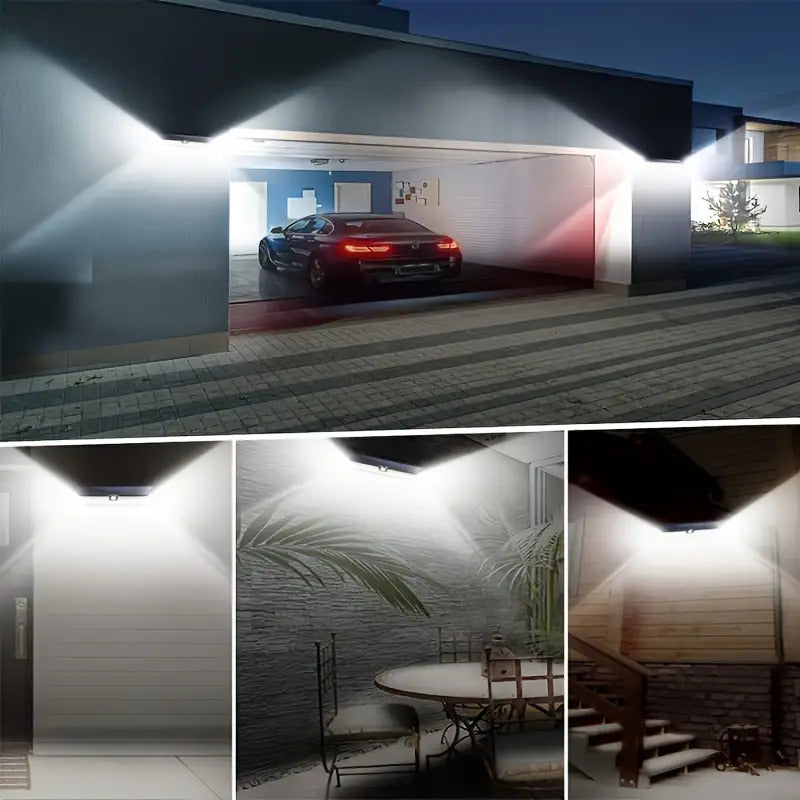 2pcs 190 LED Solar Motion Sensor Upgrading Wall Light