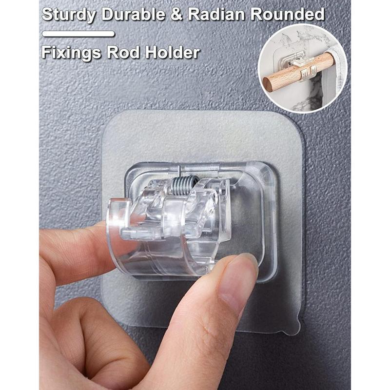 Adjustable Drapery Self Adhesive Curtain Rod Brackets