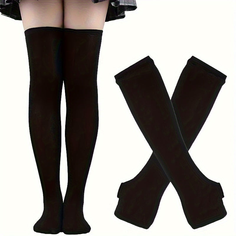 6 Sets of Women'S Striped Knee-High Socks