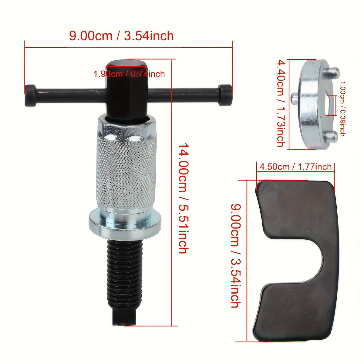 Durable Iron Brake Caliper Piston Rewind Tool