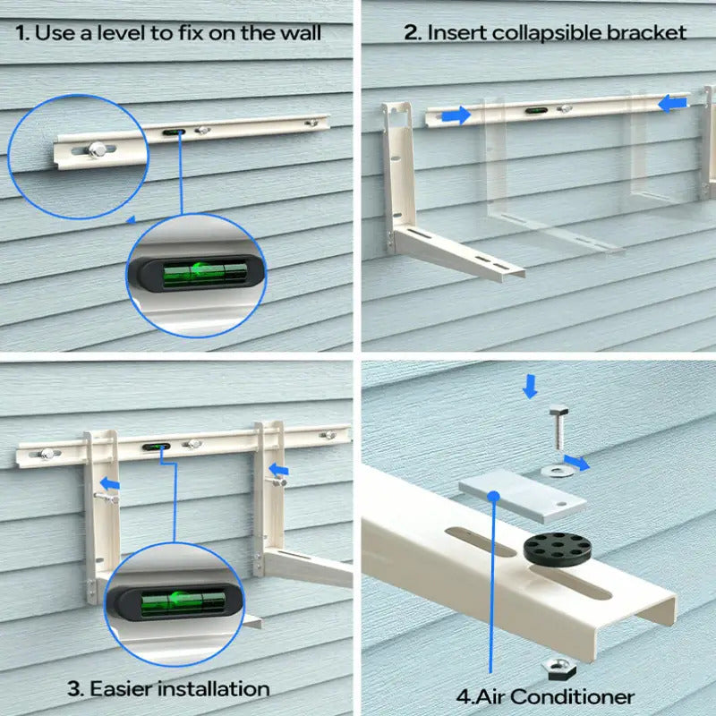 Air conditioning outdoor unit accessory bracket