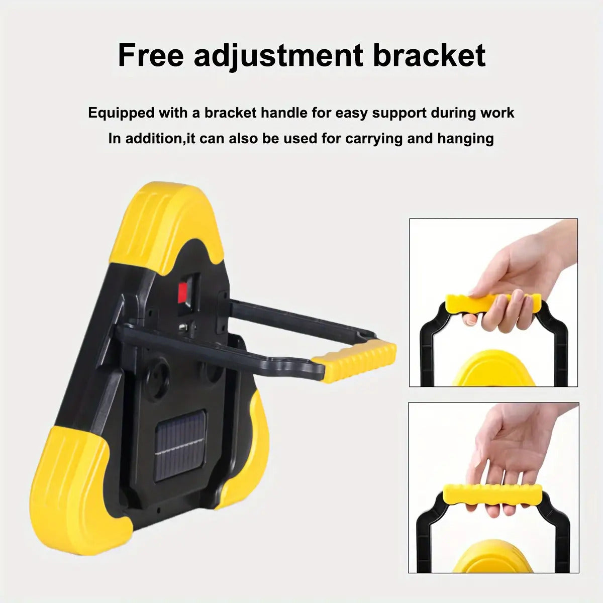 2pcs Solar-Powered LED Triangle Signal Lamp