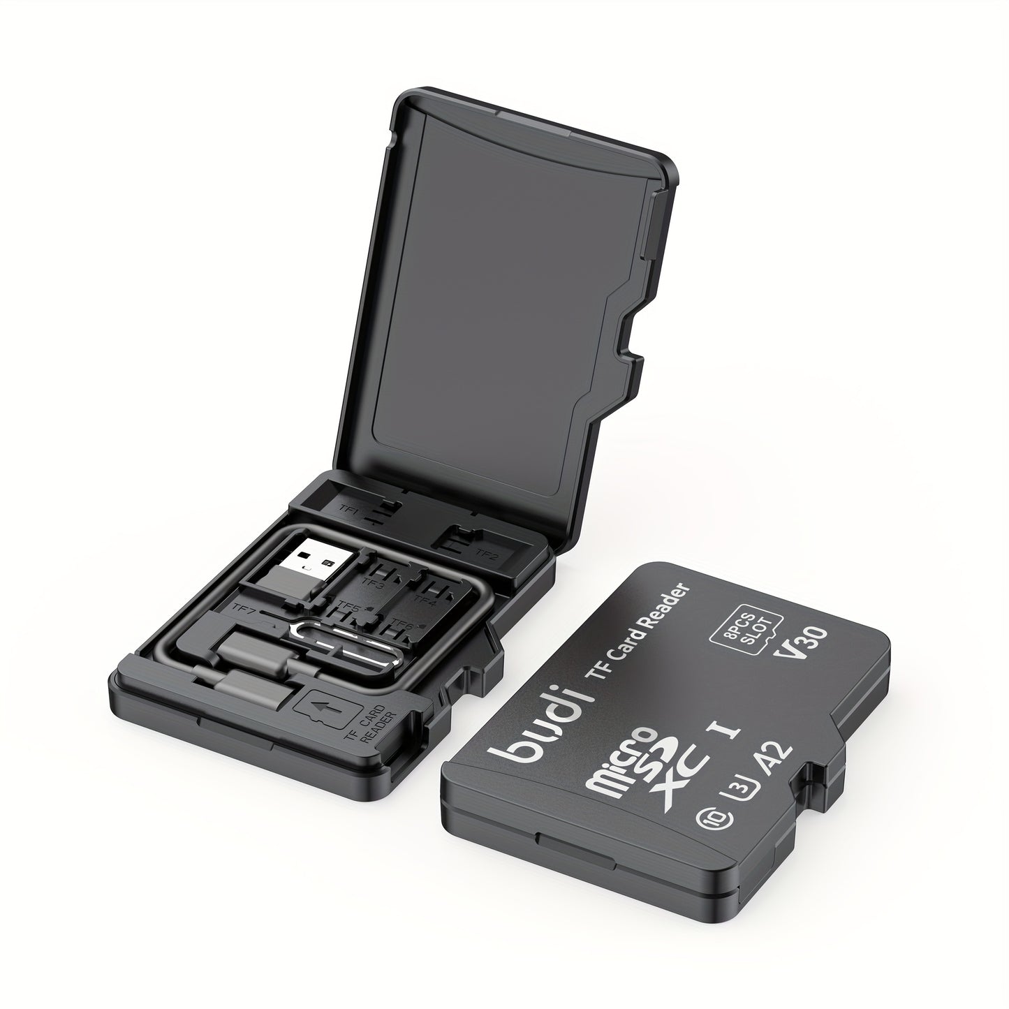 Black Multi-Function Portable Card Reader