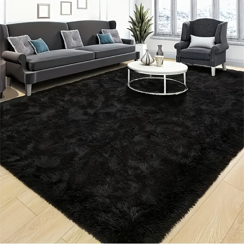 2pcs Plush Rectangular Area Mat