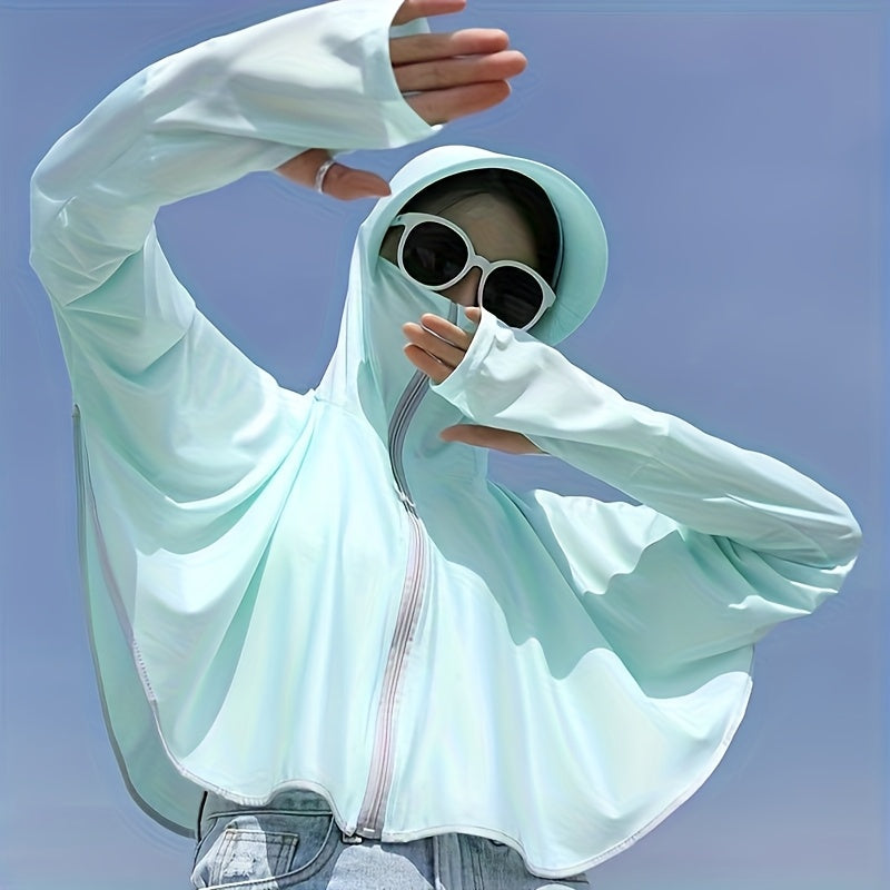 Summer women's short sun protection jacket cape sun protection clothing