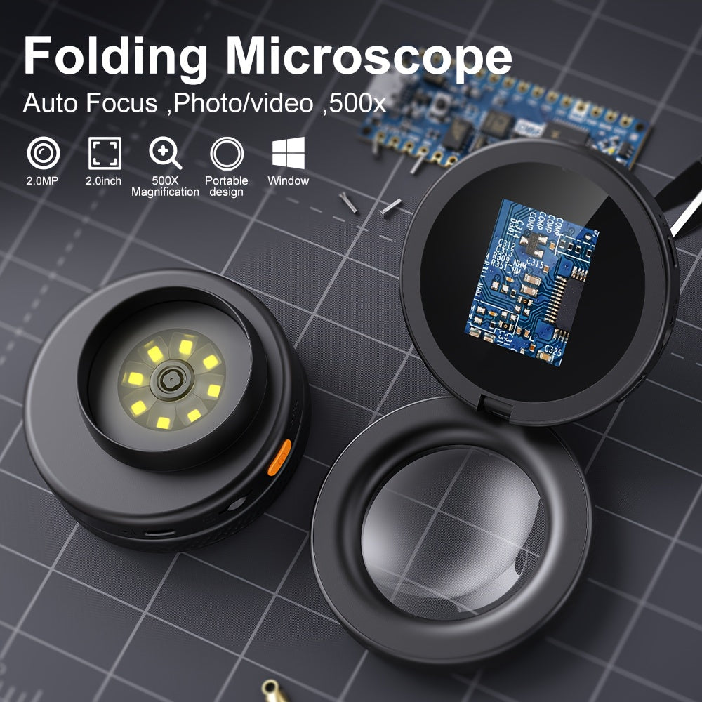 500x magnification autofocus portable handheld digital microscope