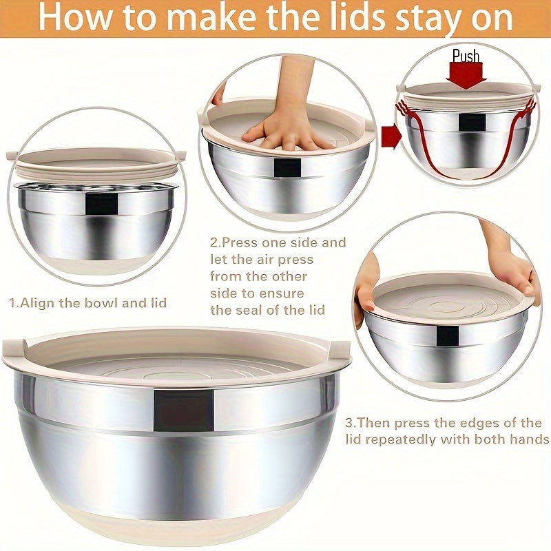Stainless Steel Mixing Bowl Set