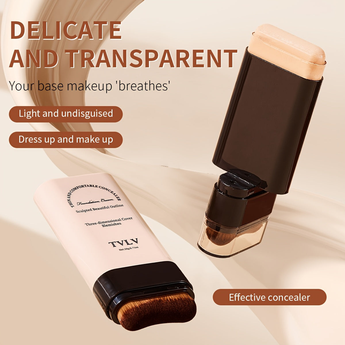 Two In One Concealer Foundation Make-up Stick