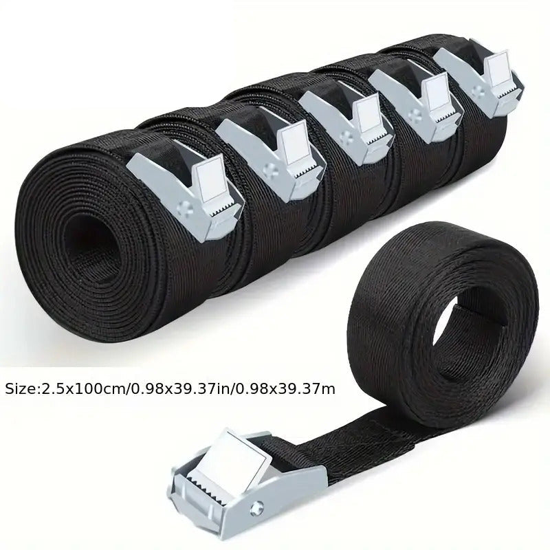 Heavy-Duty Zinc Alloy Ratchet Straps with Metal Buckles