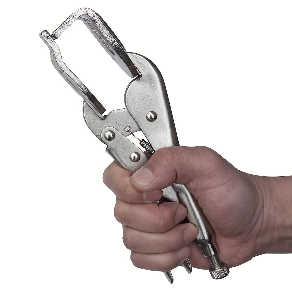 9-Inch U-Shaped Adjustable Welding Clamp Pliers with Locking Grip
