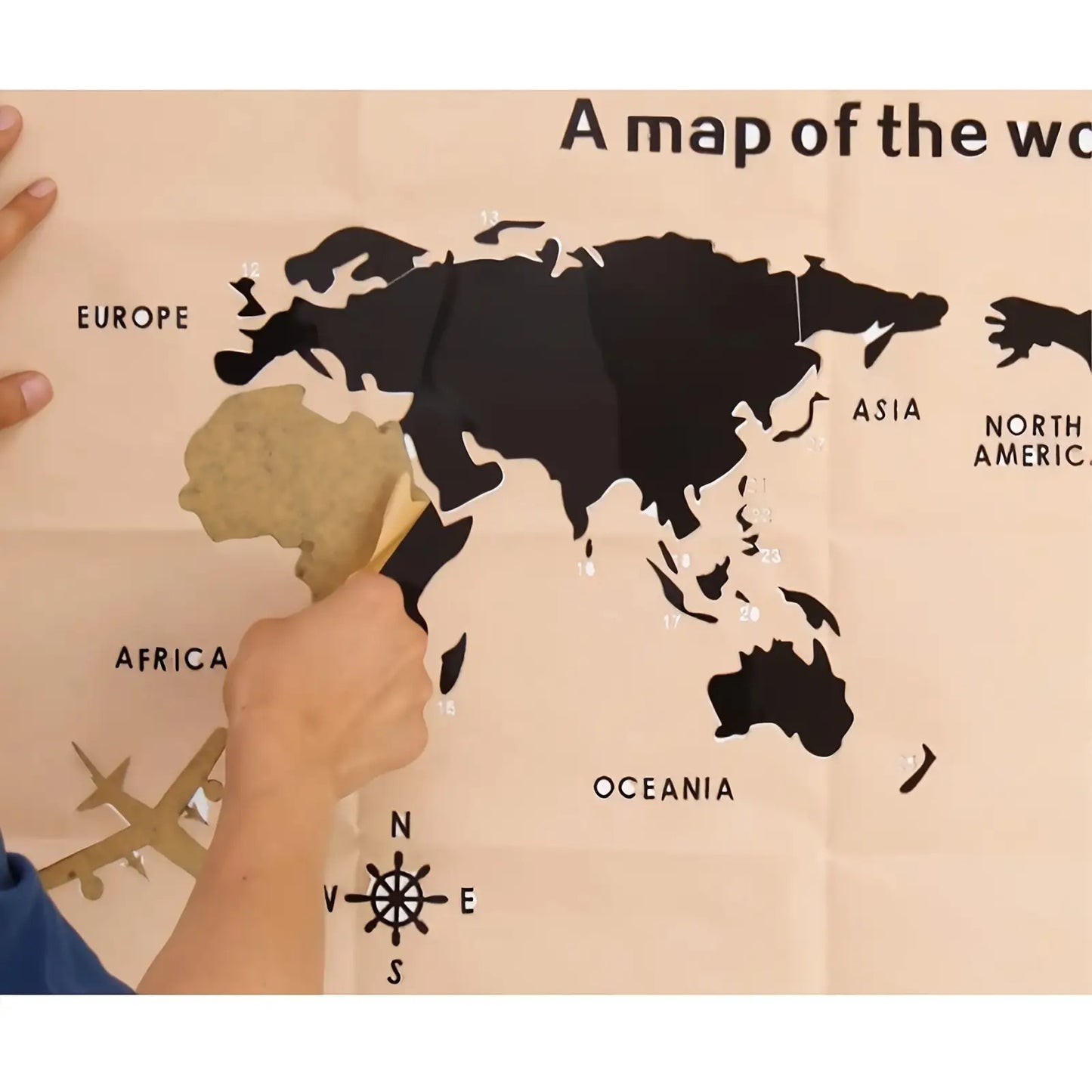 2025 New 3D World Map Wall Sticker