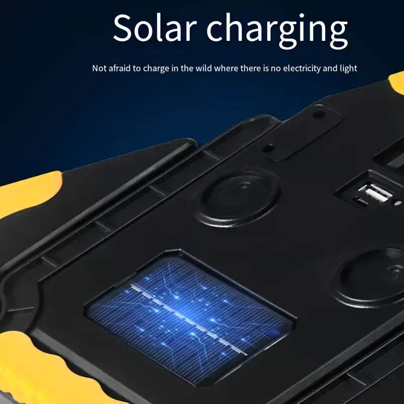2pcs Solar-Powered LED Triangle Signal Lamp