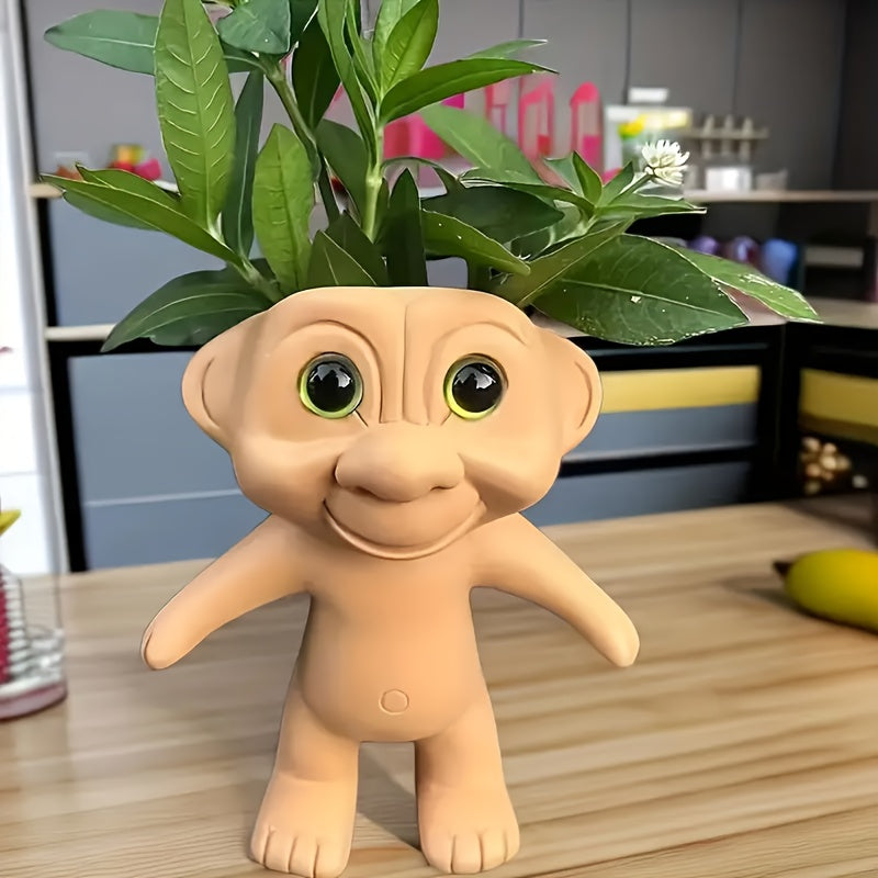 1pc Whimsical Alien Body Resin Planter