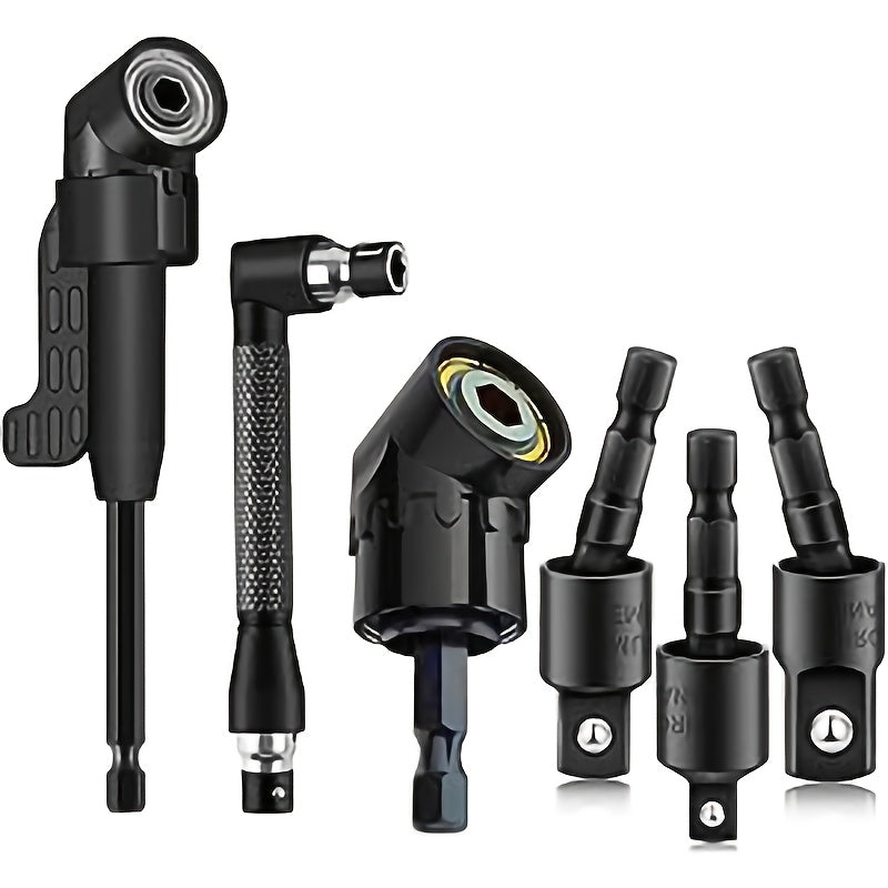6pcs Right Angle Drill Attachment Set