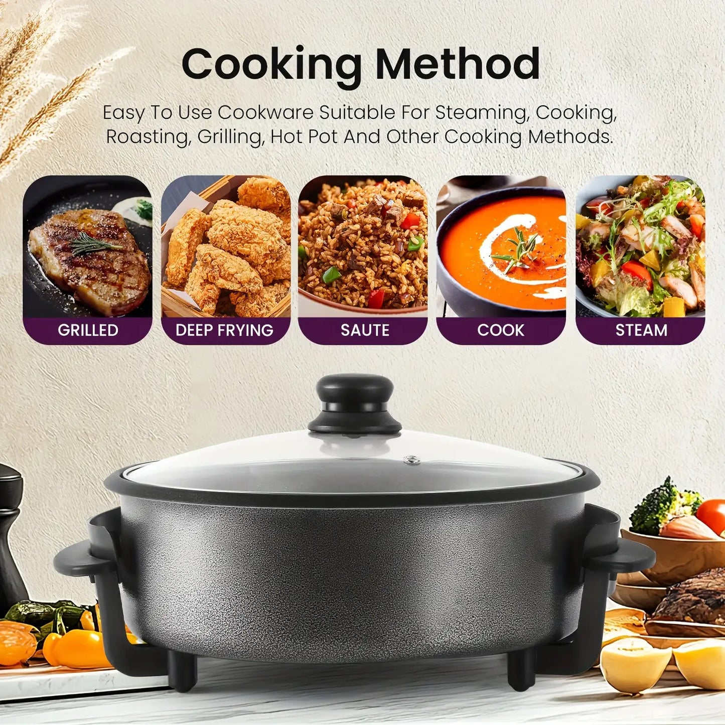 Multifunctional electric hot pot