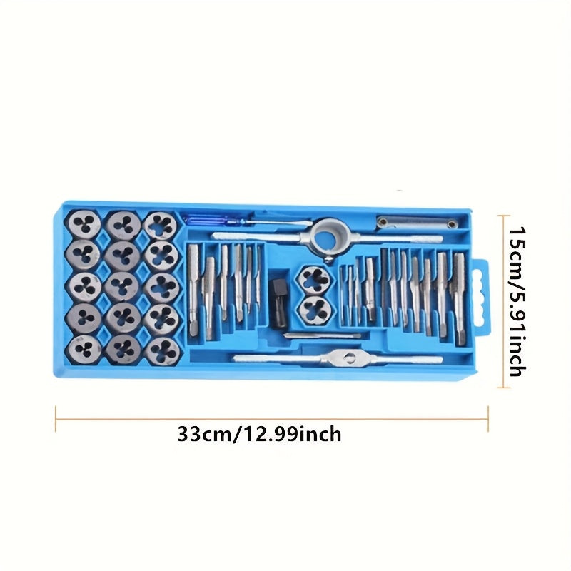 40pcs M3-M12 Multifunctional Tap and Die Set