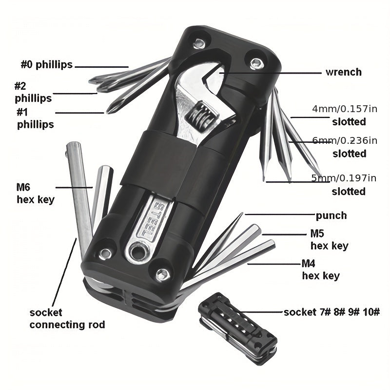 Multi-Tool for Bicycles and Motorcycles