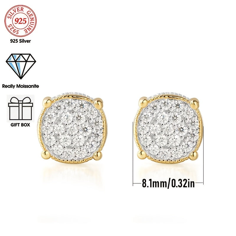 Two pairs of Moissanite Earrings
