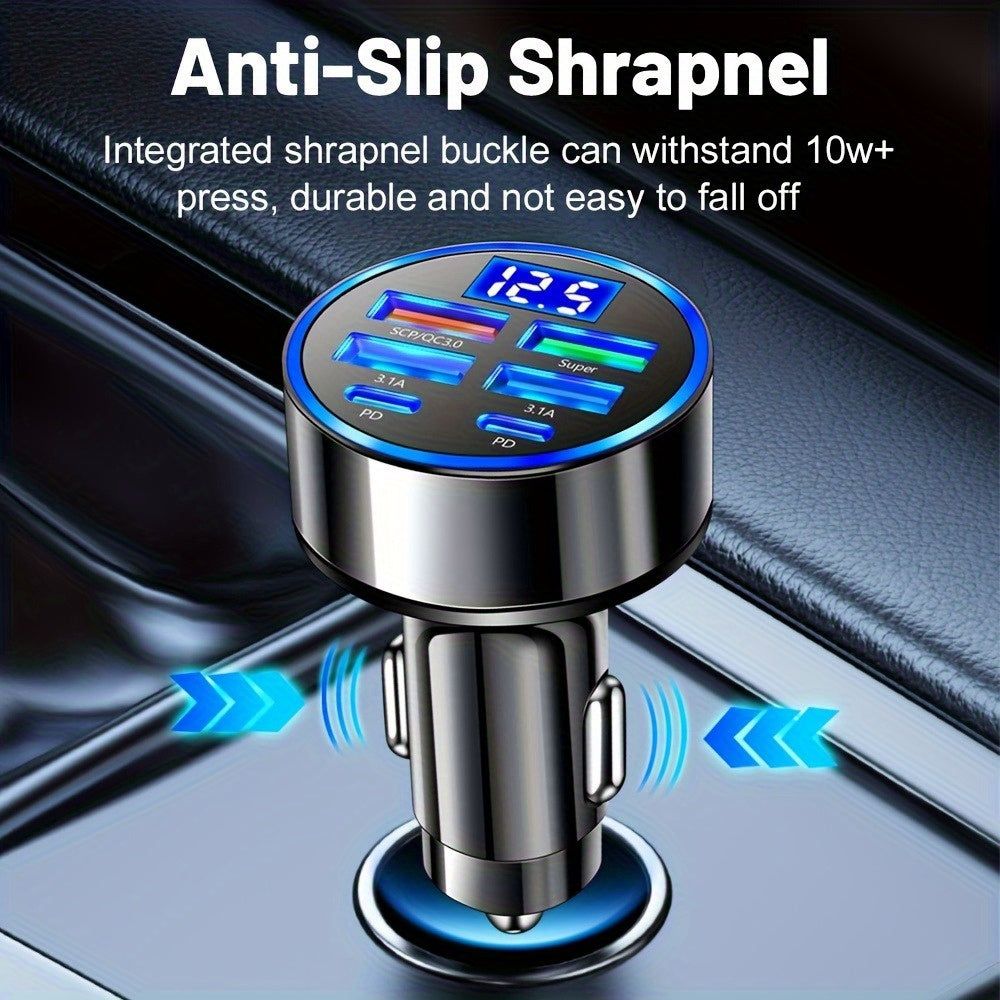 Ultra High Speed 1pc 6-port Car Charger