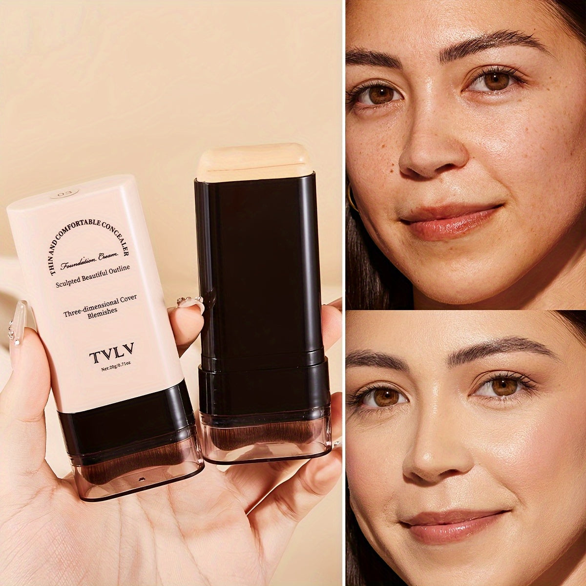 Two In One Concealer Foundation Make-up Stick