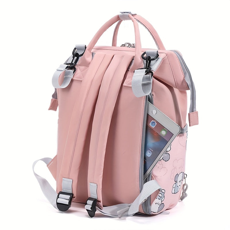 Spacious Cute Cartoon Prints Backpack