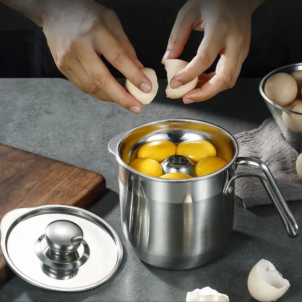 2pcs Premium Large Capacity 304 Stainless Steel Egg White Separator
