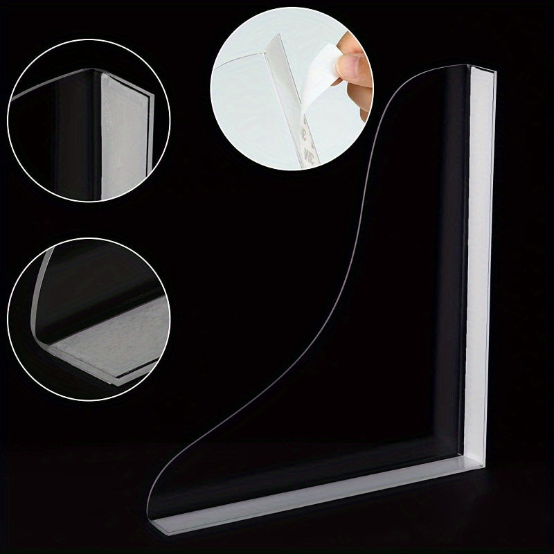 2-Pack Clear Acrylic Bathroom Splash Guard