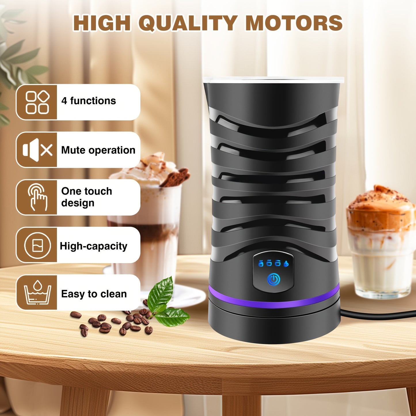 Milk Frother Electric 4 In 1