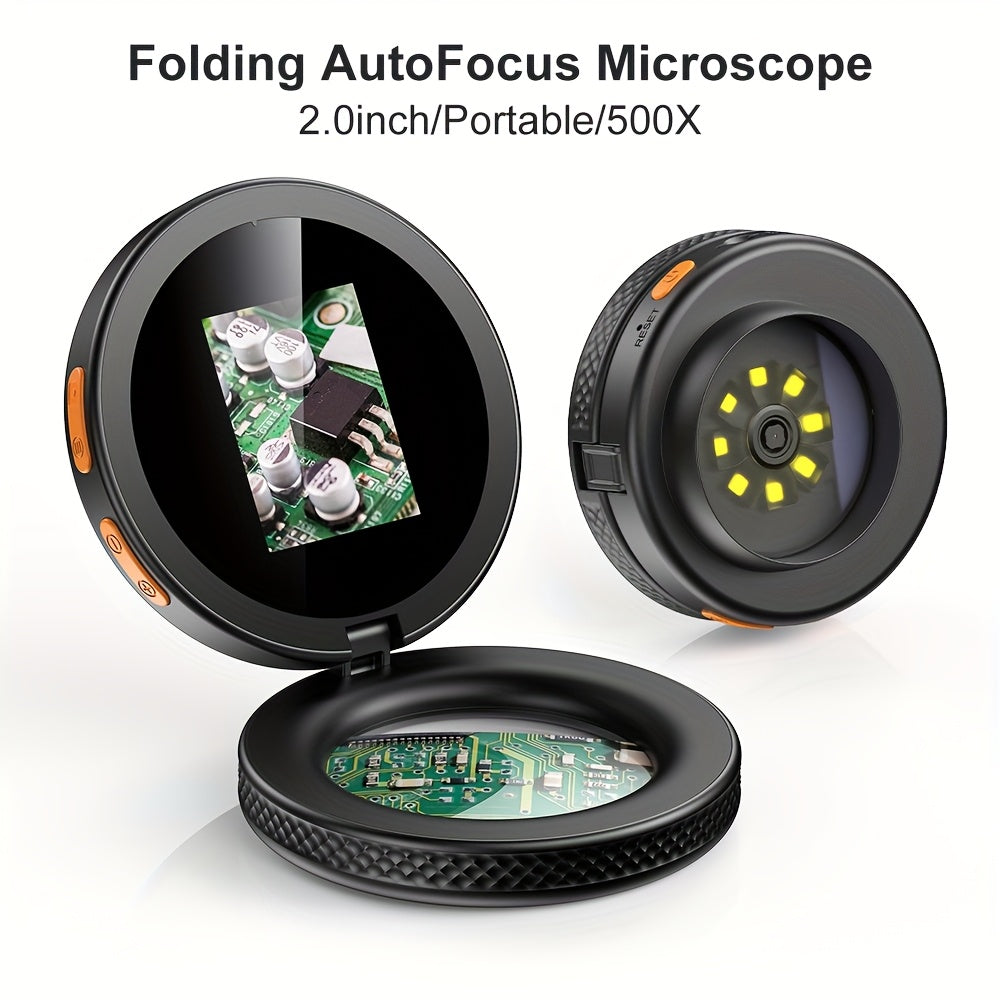 500x magnification autofocus portable handheld digital microscope