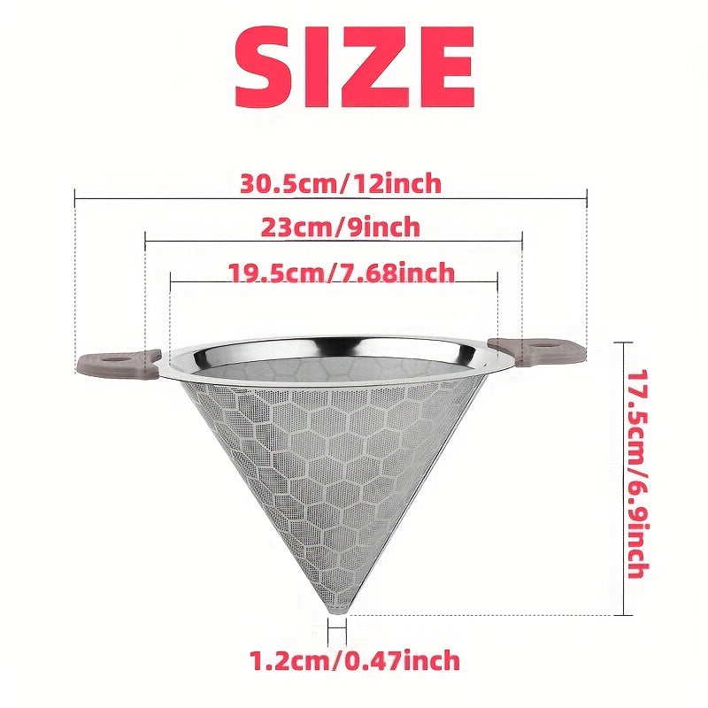 Stainless Steel Tea Filter Mesh Funnel